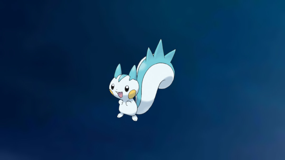 Pachirisu on the Electric type background.